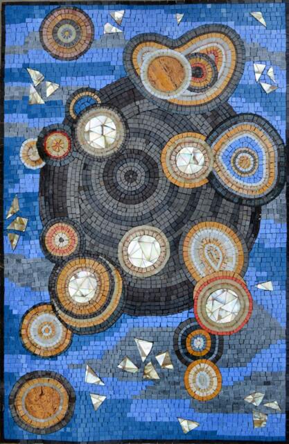The Abstract Universe Handmade Marble Mosaic Wall Art Mg187