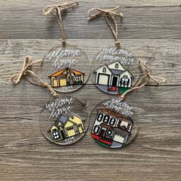 Hand Painted Clear Acrylic Home Ornament - thumbnail 4