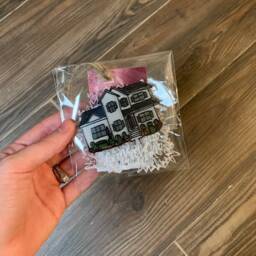 Hand Painted Clear Acrylic Home Ornament - thumbnail 2