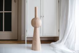Handmade Wooden Table Leg H900 Unfinished Ash, Oak, Birch - Diy Furniture - 1Pcs - thumbnail 1