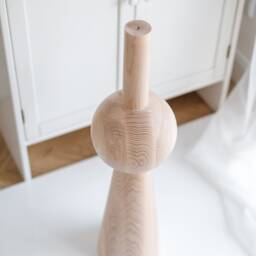 Handmade Wooden Table Leg H900 Unfinished Ash, Oak, Birch - Diy Furniture - 1Pcs - thumbnail 3