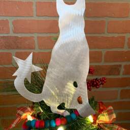 German Shepherd, Dog Christmas Tree Topper, Wall Hanging Or Yard Stake, Metal, Holiday Decoration, Aluminum, Police Dog, Dog Lover Gift - thumbnail 3