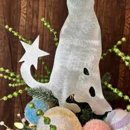 German Shepherd, Dog Christmas Tree Topper, Wall Hanging Or Yard Stake, Metal, Holiday Decoration, Aluminum, Police Dog, Dog Lover Gift - thumbnail 4