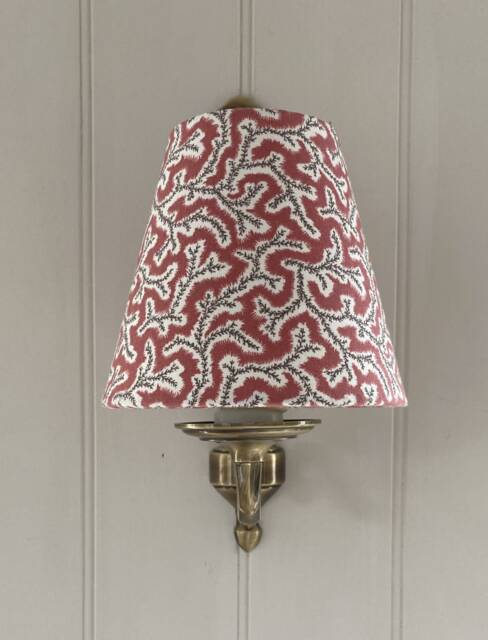 Ian Sanderson Dulcie Coral Luxury Candle Clip Lampshade. Bespoke. Handmade. Wall Lights. Chandeliers - image 1