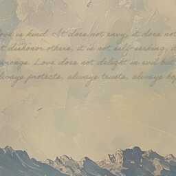 Bible Verse Wall Art, 1 Corinthians 13, Modern Christian Large Printed Framed Home Decor, Gifts, Landscape - 86 - thumbnail 2