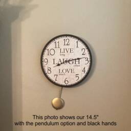 Live Laugh Love Pendulum Clock - thumbnail 2