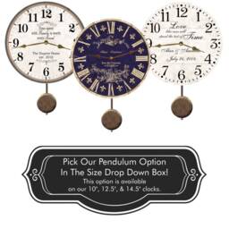 Live Laugh Love Pendulum Clock - thumbnail 4