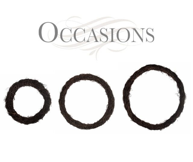 Occasions Rattan Wreath Base Christmas Xmas Festive Diy Ring Round Florist Decor - image 1