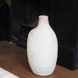 Mid-Season Sale Moroccan Unglazed, Tamegroute Large Abstract Vase, Craftsmanship, Home Decor - thumbnail 2