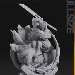 Ichigo Kurosaki 3D Printed Figure 110 Scale - thumbnail 4