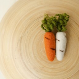 Newborn Felted Carrot Toy, Photography Props, Carrots Prop, Felt Photo Easter Small Toy - thumbnail 4