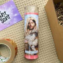 Saint Jensen Prayer Candle Scented Vegan Soy Wax, 120Hr Burn - thumbnail 2