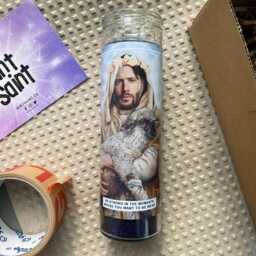 Saint Jensen Prayer Candle Scented Vegan Soy Wax, 120Hr Burn - thumbnail 3