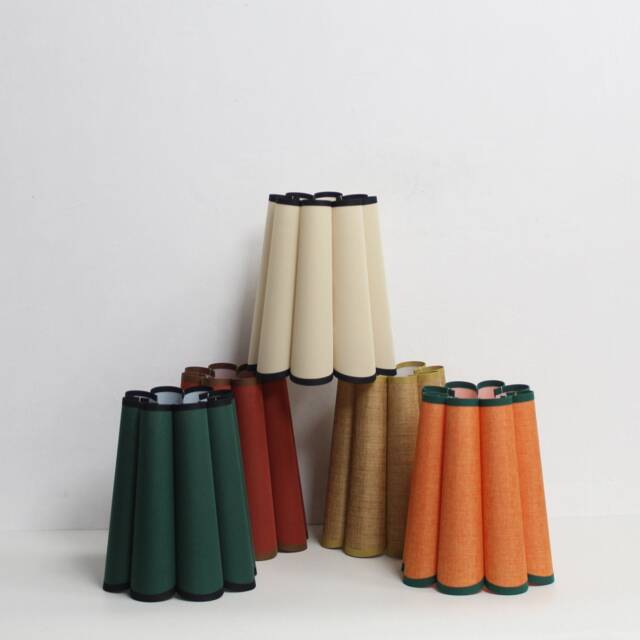 Duzy Handmade Fabric & Acrylic Lampshade For Home Furnishing , Color Can Be Customized Made - image 1