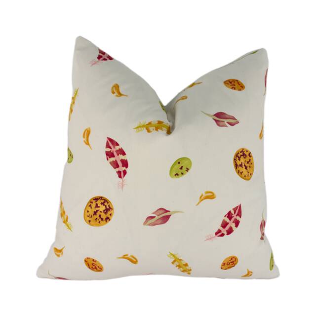 Sanderson/Emma Bridgewater - Egg & Feather Lion Yellow Red Stunning Designer Cushion Cover Throw Pillow Home Decor - image 1