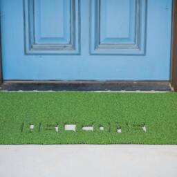 Nameplate Synthetic Grass Doormat - Rug Wall Art Decor - thumbnail 2