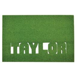 Nameplate Synthetic Grass Doormat - Rug Wall Art Decor - thumbnail 1