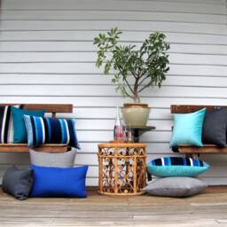 Made To Order Ink Esplanade Indoor/Outdoor Cushion Cover - thumbnail 3