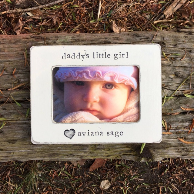 Personalized First Father's Day Picture Frame Daddy's Little Girl - image 1
