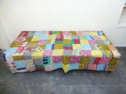 Kantha Quilt Indian Cotton Bedspread Blanket Bedding , Bed Cover, Sofa Throw , Gardern Decor