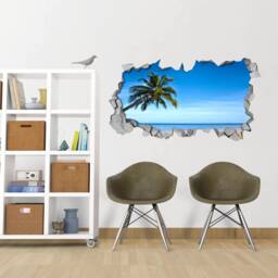 Tropical Beach - 3D Wall 3D Wallpaper Wall Art Stickers Sticker Decal Sku Tropb3D - thumbnail 2
