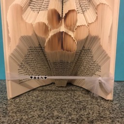 Pet Memorial Folded Book - Paw Print -Sympathy Gone But Not Forgotten Personalized Name Dog Cat Fur Baby Rainbow Bridge - thumbnail 3