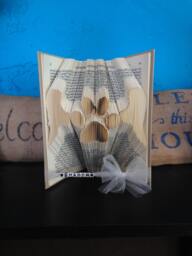 Pet Memorial Folded Book - Paw Print -Sympathy Gone But Not Forgotten Personalized Name Dog Cat Fur Baby Rainbow Bridge - thumbnail 1