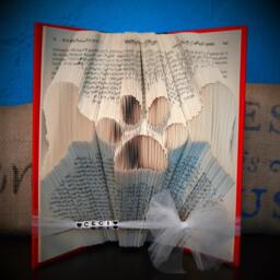Pet Memorial Folded Book - Paw Print -Sympathy Gone But Not Forgotten Personalized Name Dog Cat Fur Baby Rainbow Bridge - thumbnail 2