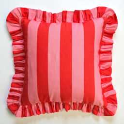 Bohemian Frill Striped Pillow Cover - Different Color Options With Edges Hello Mello Store - thumbnail 1