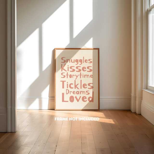 Nursery Wall Art, Bedtime Print, Girls Nursery Quote, Reading Book Poster, Pink Blue Green Yellow, Playroom Art - image 1