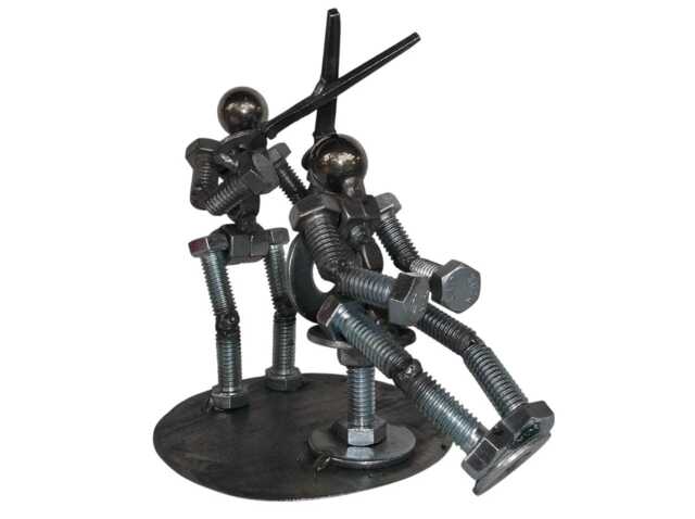 Barber, Hair Dresser, Metal Bolt Figurine, People - image 1