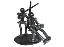 Barber, Hair Dresser, Metal Bolt Figurine, People