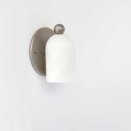 Brass Wall Sconce Light - Light- With Alabaster Shade, Ul Listed. No.0042 - thumbnail 3