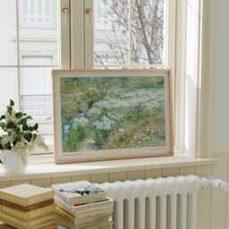 The Water Garden Print - Frederick Childe Hassam Fine Art Landscape Impressionist Floral Wall - thumbnail 2