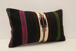 Rug Pillow, Sofa 12x20 in 30x50 cm, Vintage Kilim Pillow, Lumbar Cushion Cover Koef-1368