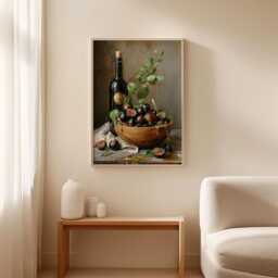 Fig Still Life Poster - Kitchen Wall Art Fruit Print - thumbnail 3