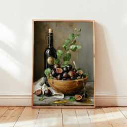 Fig Still Life Poster - Kitchen Wall Art Fruit Print - thumbnail 4