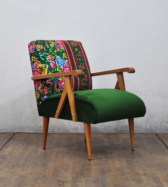 Wooden Armchair - Spring Flowers I - image 1