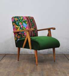 Wooden Armchair - Spring Flowers I - thumbnail 1