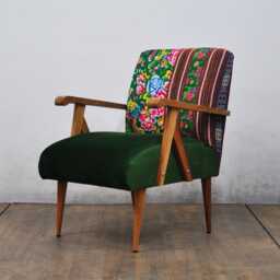 Wooden Armchair - Spring Flowers I - thumbnail 3