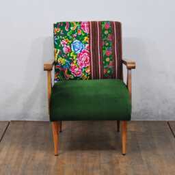 Wooden Armchair - Spring Flowers I - thumbnail 2