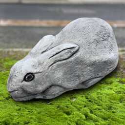 Outdoor Rabbit Sculpture Concrete Bunny Statue Cement Animal Figurine Stone Pet Ornament Garden Decoration Bunny Lover Gift Yard Art - thumbnail 1