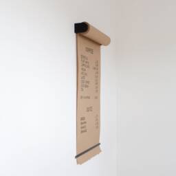 Wall Mounted Studio Paper Roller - Butcher Roll Holder Kraft Dispenser Caf?? Menu Board Hanging Daily Note Black - thumbnail 2