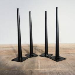 "Tapered Custom Sofa & Cabinet Legs , 12"" Bitlis Steel Table Legs, Height 4""-15" - thumbnail 2