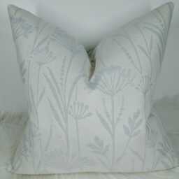 John Lewis Floral Fabric Neutral Cushion Cover Both Sides Meadow, Country Home Cushion Cover Cotton Linen Blend - thumbnail 3
