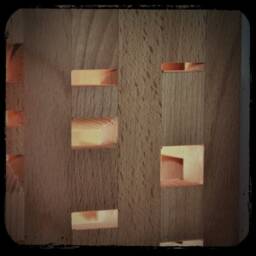 Lamp, Table Lamp, Home Decor, Lightning, Modern Unique Design, Cubic Lightning Wooden Solid Oak Wood, L002 Genblock - thumbnail 3
