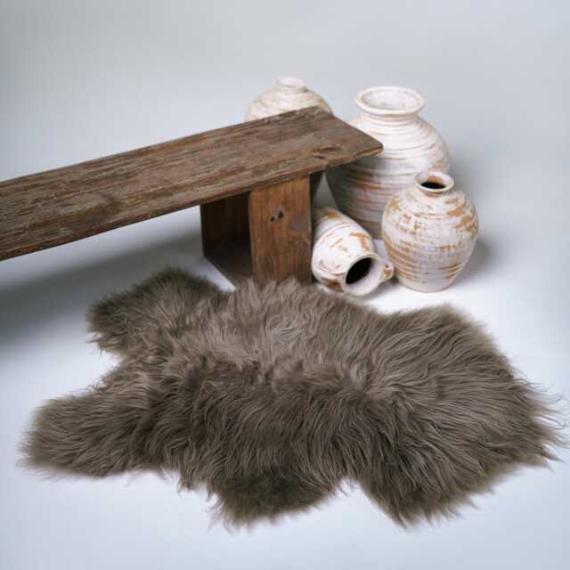 Luxurious Smokey Gray Sheepskin Rug - Soft, Cozy, & Naturally Durable Home D??cor - image 1