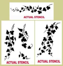 English Ivy 3 Pc Kit Stencils - Wall Art Stencils Instead Of Decals Easy To Use Wall Stencil For A Quick Room Update Walls - thumbnail 4