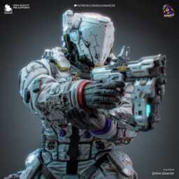 The Last Astronaut - Sci Fi Game Diorama Figure Hugh Resin 16K - thumbnail 2