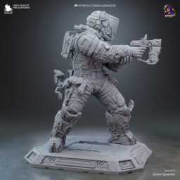 The Last Astronaut - Sci Fi Game Diorama Figure Hugh Resin 16K - thumbnail 4